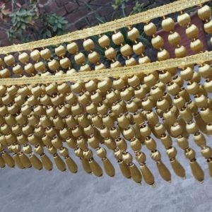 Gold Beaded Ceremonial Fringe Trim