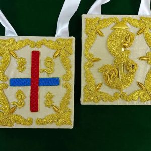 Gold Embroidered Ceremonial Scapular Panels