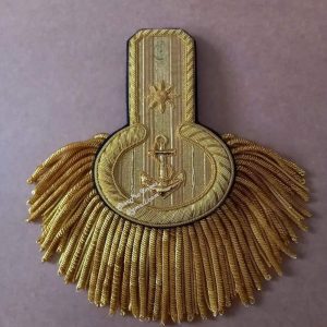 Gold Anchor Embroidered Ceremonial Epaulette