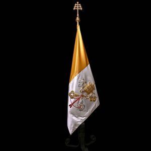 Gold & White Papal Ceremonial Flag