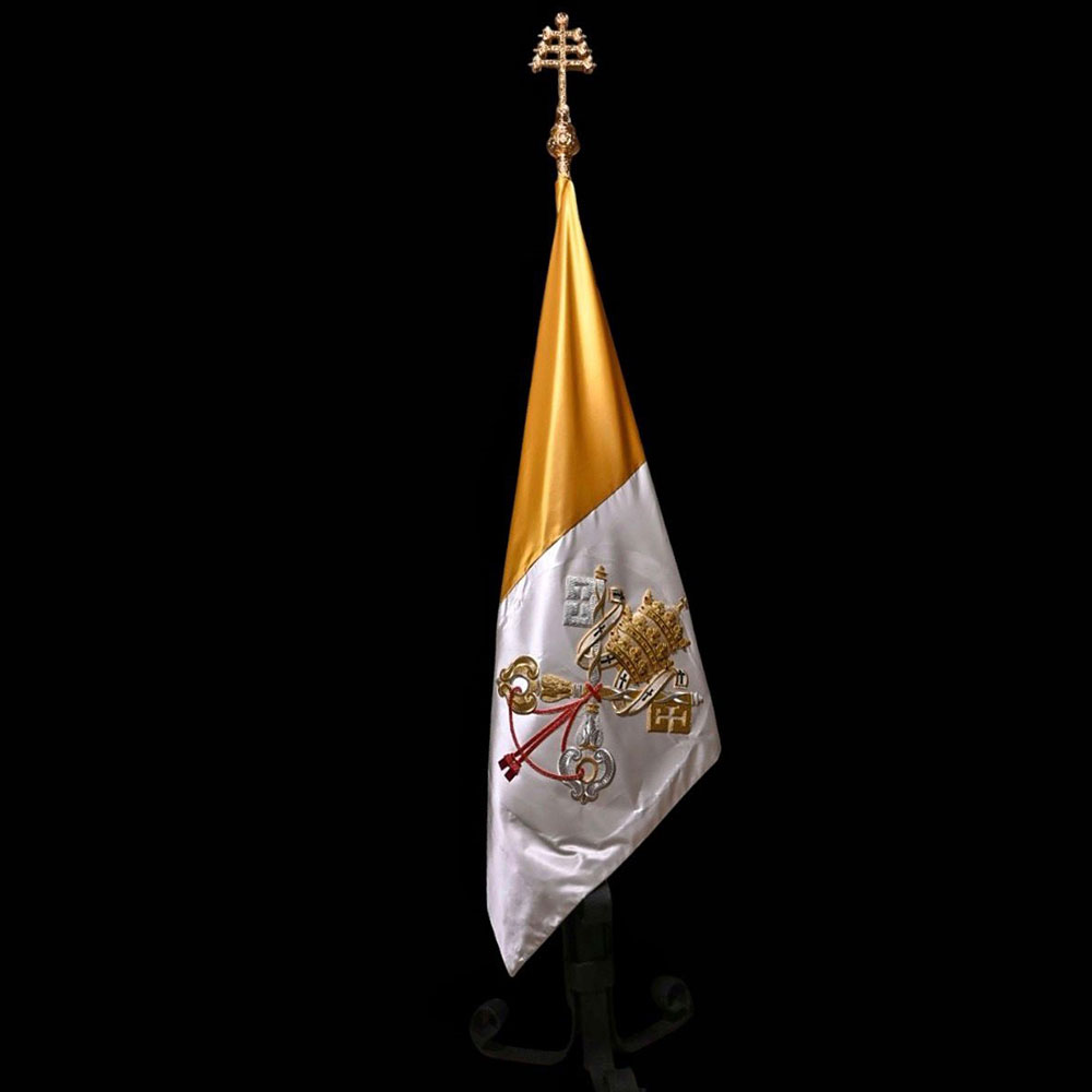 Gold & White Papal Ceremonial Flag
